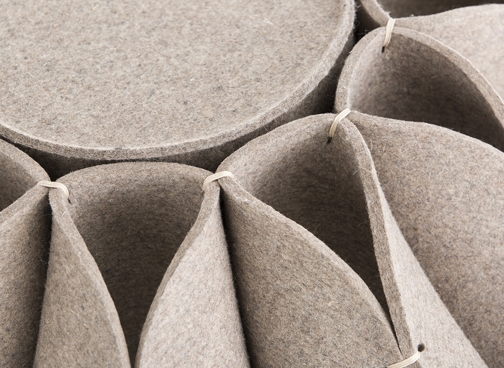 029015 Пуф высокий Grey GAN Ruff Pouf - Вид №1