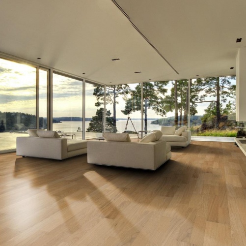 Паркетная доска Kahrs Дуб Бриз Линнея Матовая Гладкая 2600200567 - Вид №9