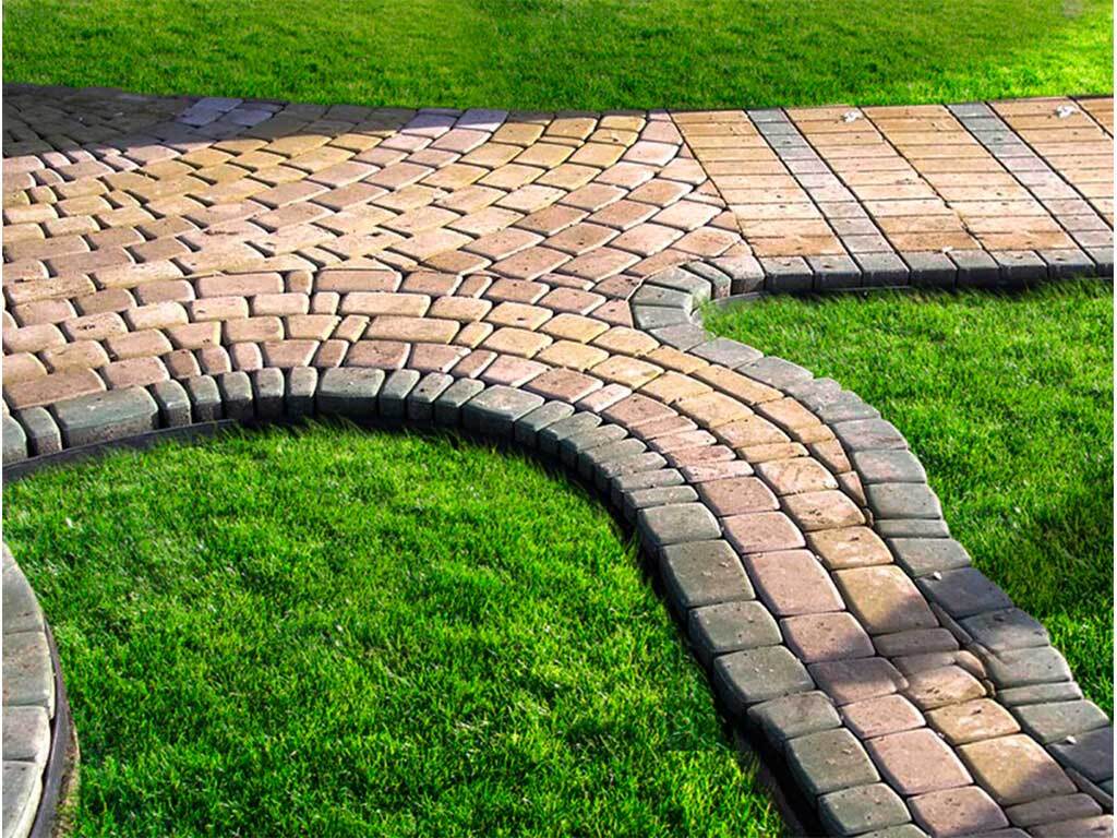 Пластиковый бордюр 58 мм, длина 1 м, зелёный ГеоПластБорд GPBST-54 - Вид №14