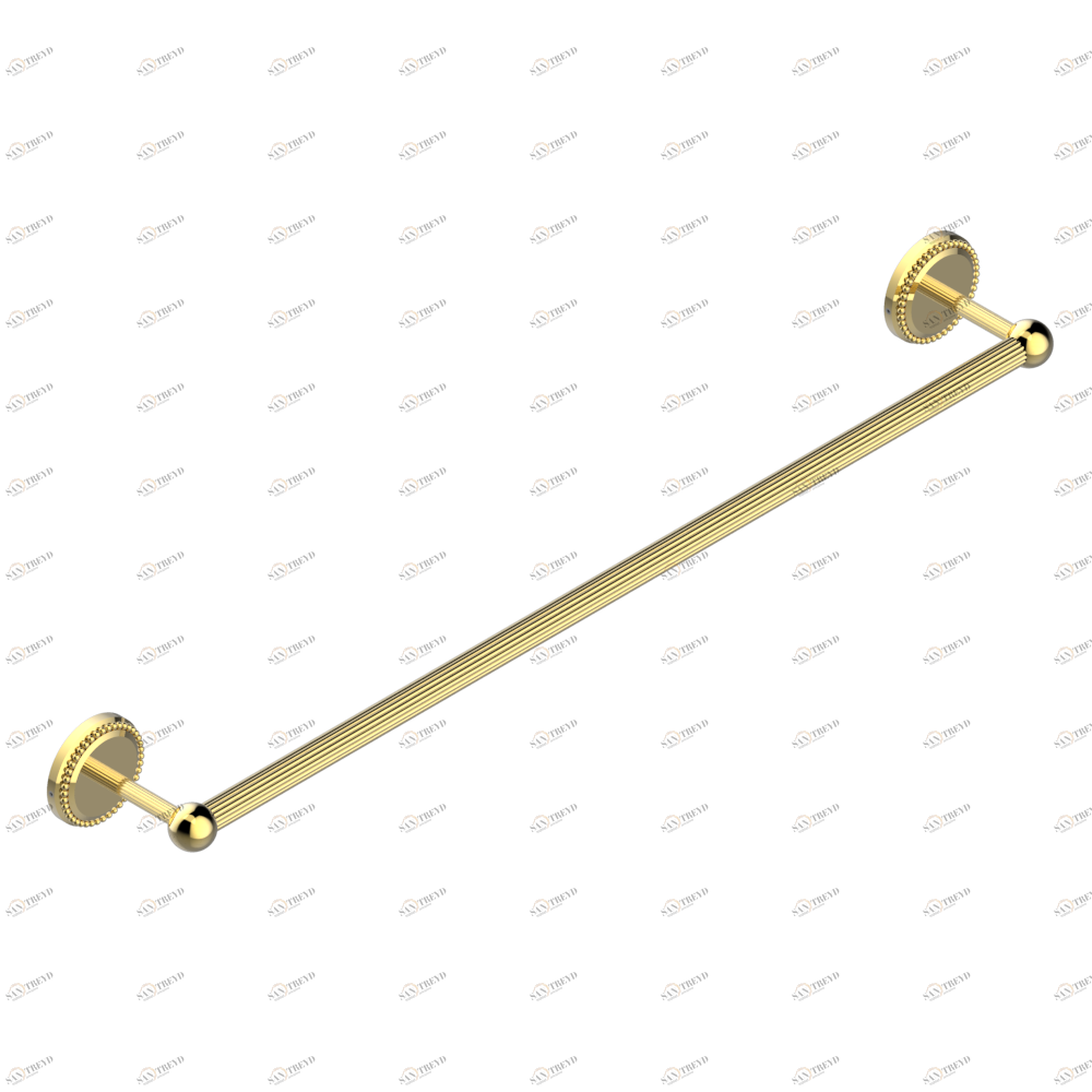 G14-514/60 Полотенцедержатель одинарный - фиксированная рейка 600 мм Д. 16 мм Thg-paris Versailles Золото G14-514/60 CAT.F