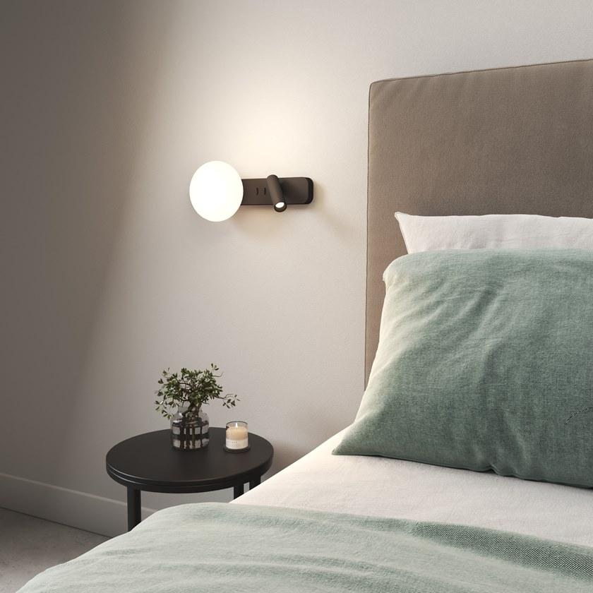Astro Lighting Алюминиевая лампа для чтения прямого и непрямого света в современном стиле с фиксированным кронштейном Zeppo sun-id-1501885 - Вид №4
