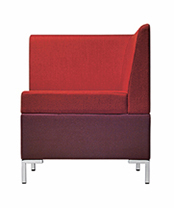 Abaco 752 Модульная система сидений. Сиденье и спинка мягкие. Стальной каркас. Угловой модуль. Et al. Abaco