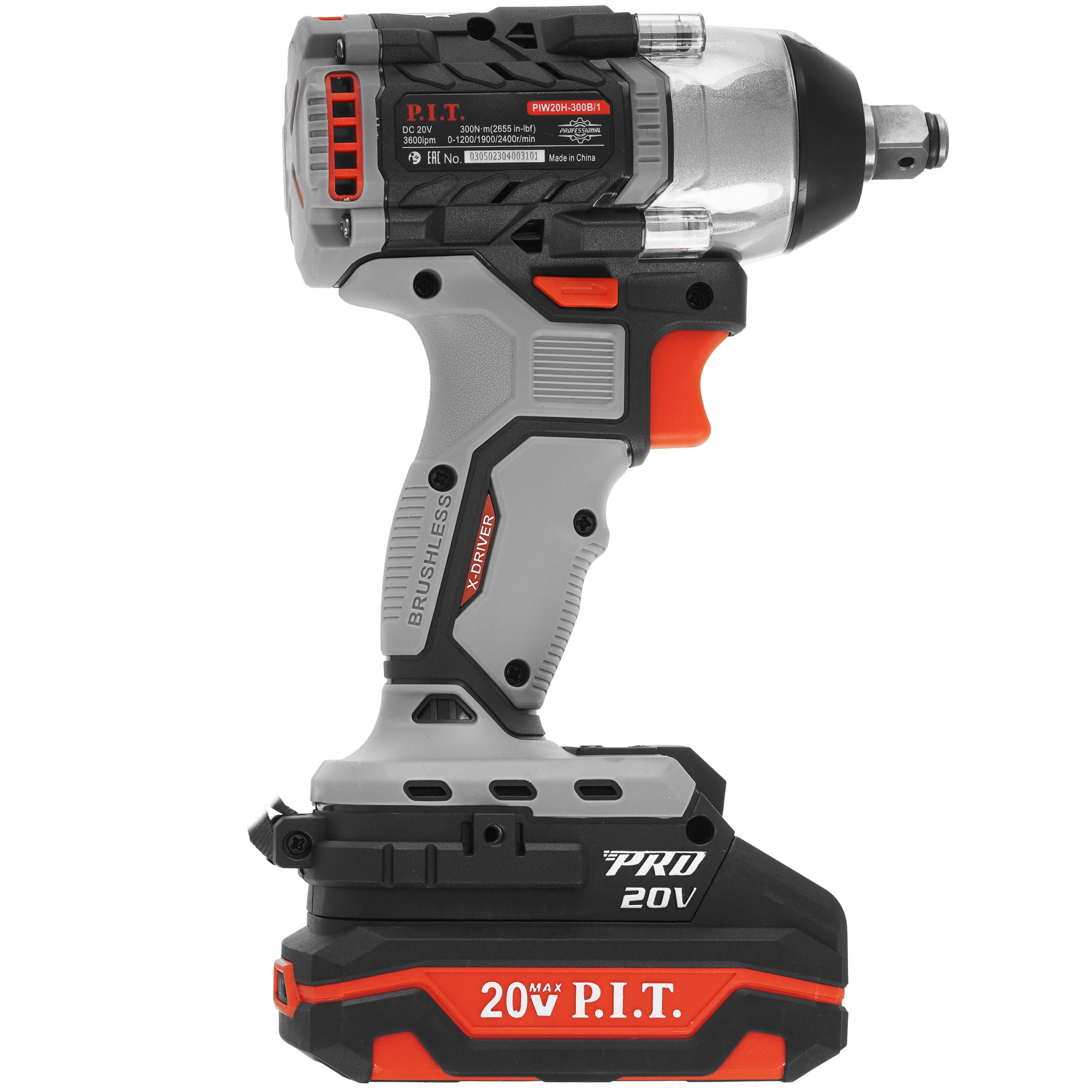 Гайковерт PIT PIW20H-300B/1 OnePower 20V 9086493 STDN-0056869 - Вид №2