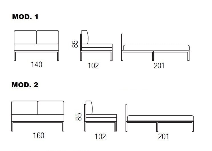 Двуспальный диван-кровать из ткани Milano Bedding ARCH-00031417 - Вид №3