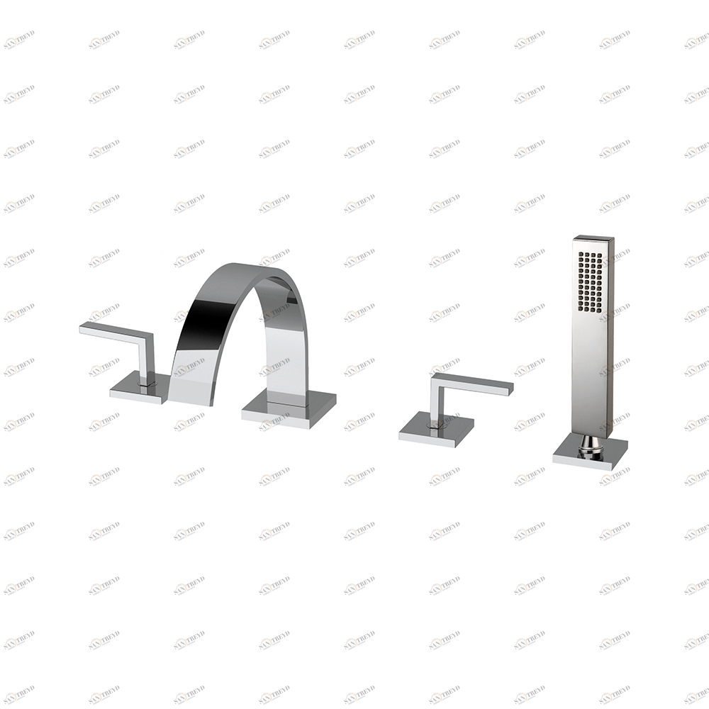 Смеситель на борт ванны с изливом, 4 отв Cisal Wave WA000262