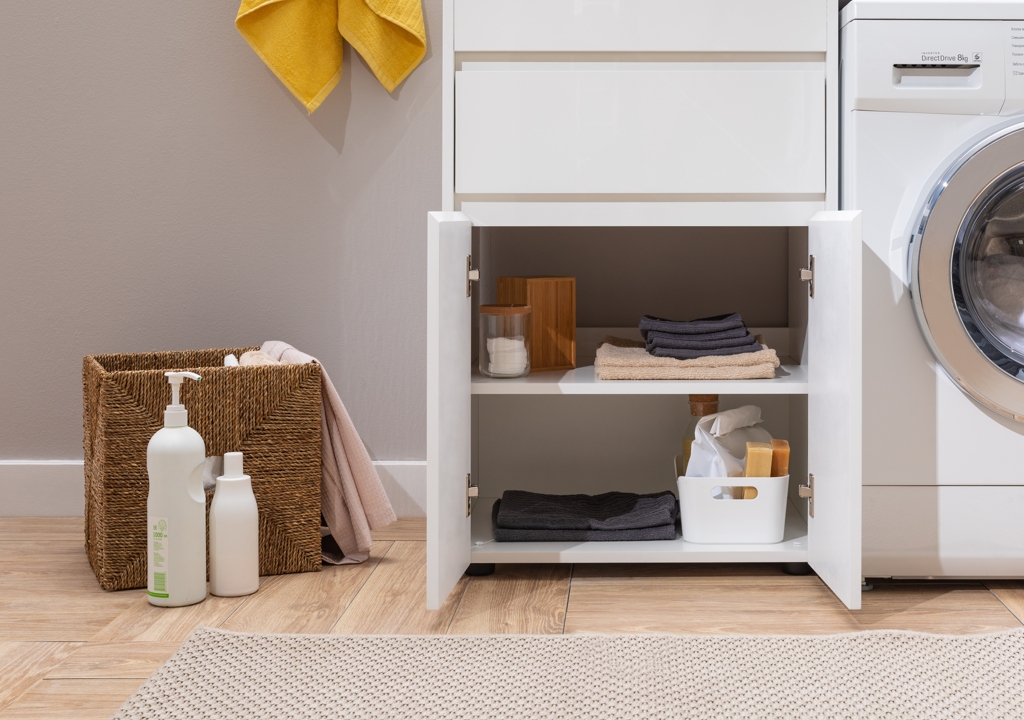 Тумба с раковиной Aquanet Токио 120 L белый (напольная, 1 ящик, 2 дверцы) 0023774500235499 - Вид №16