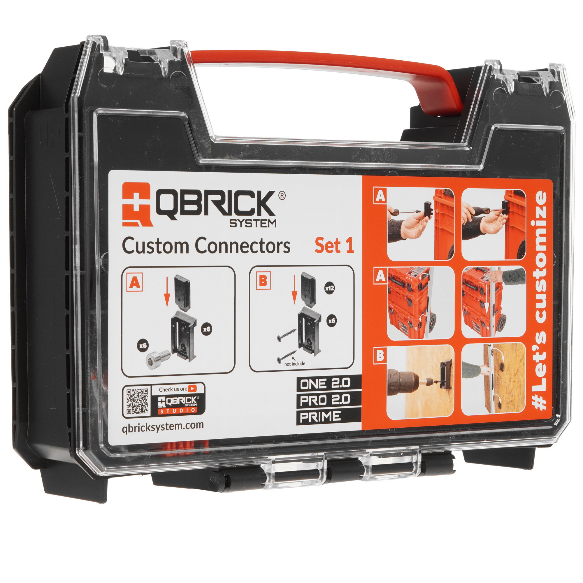 Органайзер для ящика QBRICK SYSTEM Custom Connectors Set 1 9010725 STDN-0130921 - Вид №3