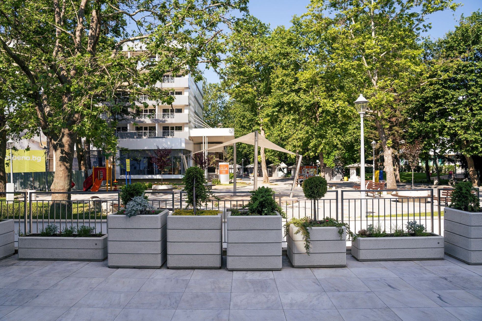 Бетонная квадратная плантатор ENCHO ENCHEV - ETE 73 ARCH-00150367 - Вид №4