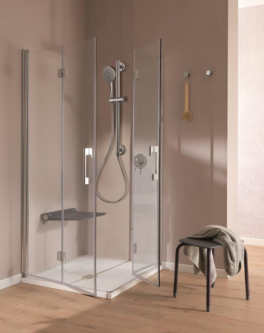 Ponte Giulio Направляющая из нержавеющей стали с ручным душем Solo H51gos01 - Вид №1