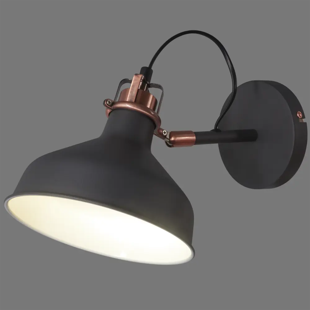 Бра Amsterdam WML-425 1xE27x40 Вт металл цвет чёрный 82055323 STLM-2072586 CAMELION  - Вид №3