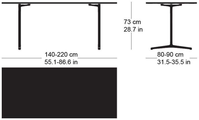 horgenglarus Прямоугольный обеденный стол из массива дерева  T-1670  - Вид №2