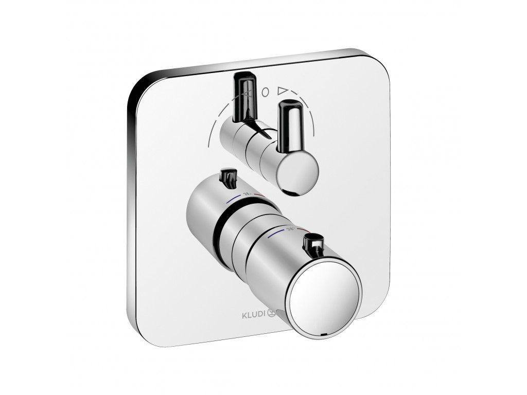 498300575 встраиваемый смеситель для ванны и душа с термостатом KLUDI E2 хром 