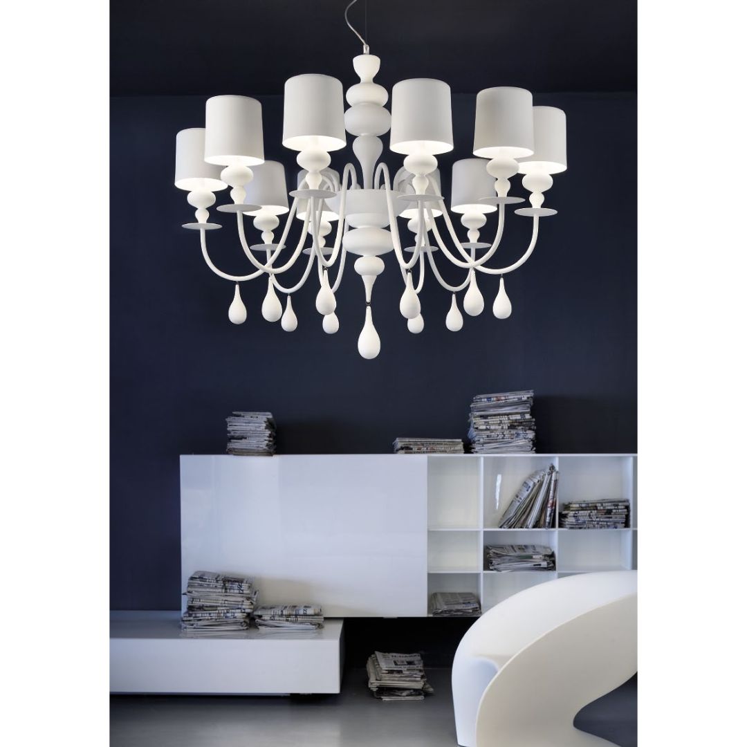Masiero Eva S5 WH-M bianco люстра подвесная 97365 - Вид №1