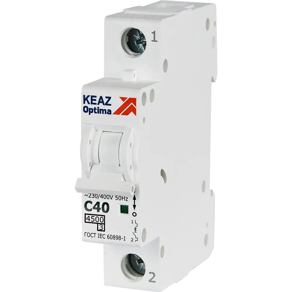 Автоматический выключатель КЭАЗ Opti Din BM63 1P 40А для надежной защиты электросети 89206663 STLM-1483865