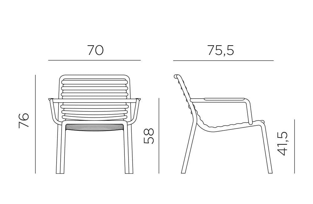 Стул из полипропилена Nardi Doga ARCH-00037853 - Вид №19
