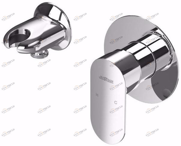 JUSTIME Смеситель для душа, однорычажный, из хромированной латуни Charming plus sun-id-1447285