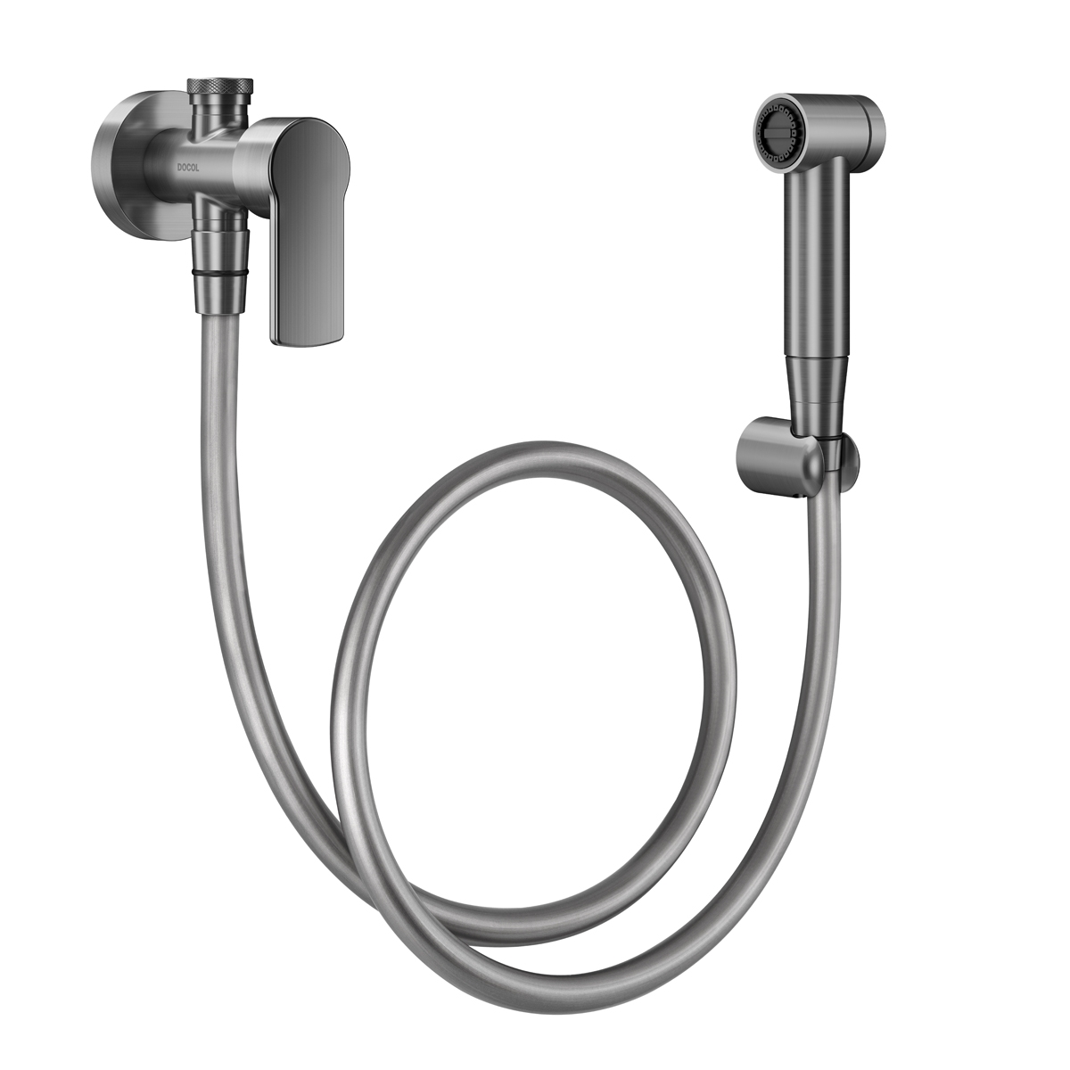 00848870 Гигиенический душ с краном 1/2" и краном из полированного никеля Docol ARGON 