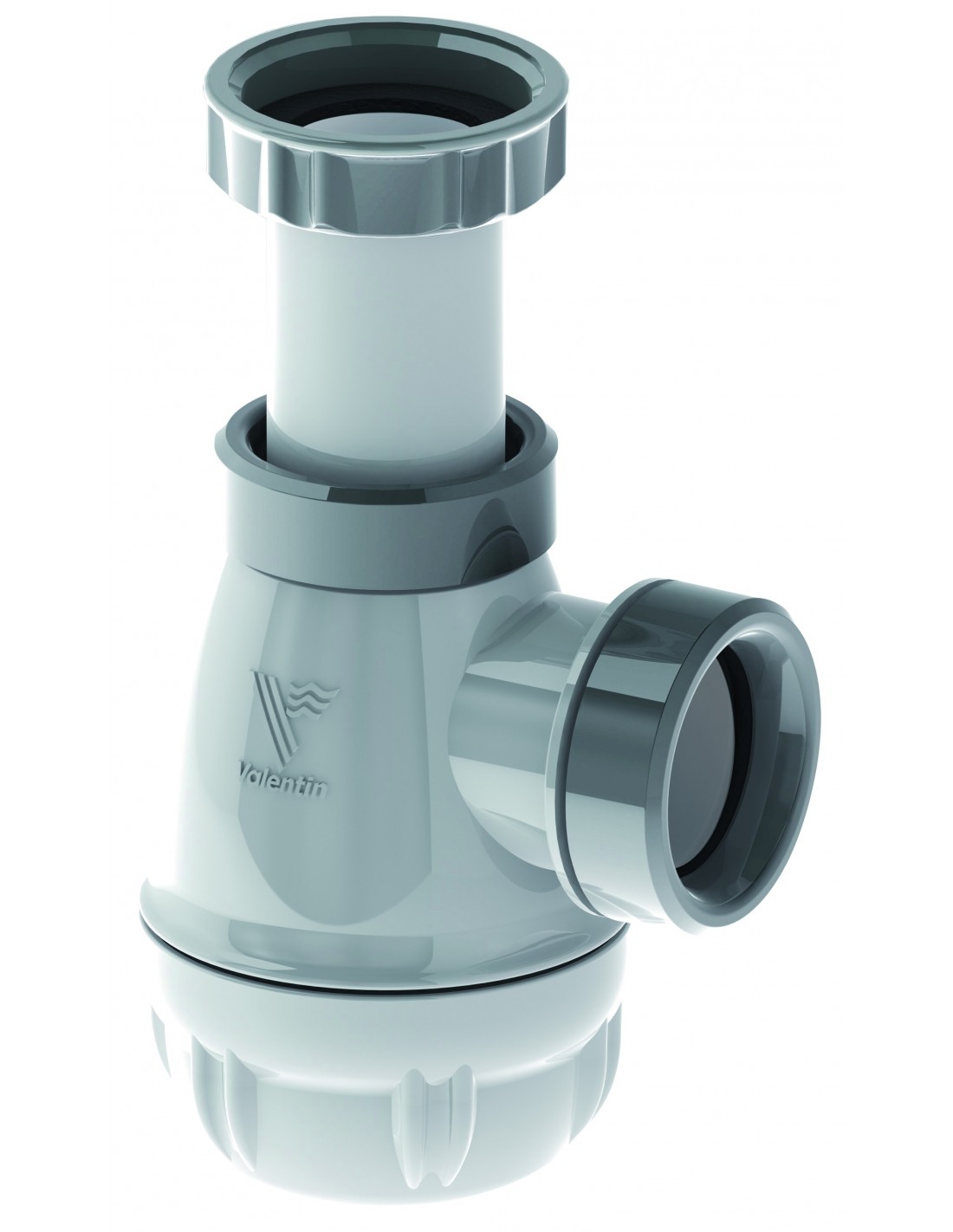 615700 001 00  Сифон для биде Special Connectic, выход D 32 м, двухкомпонентный, со встроенными прокладками Valentin Белый 