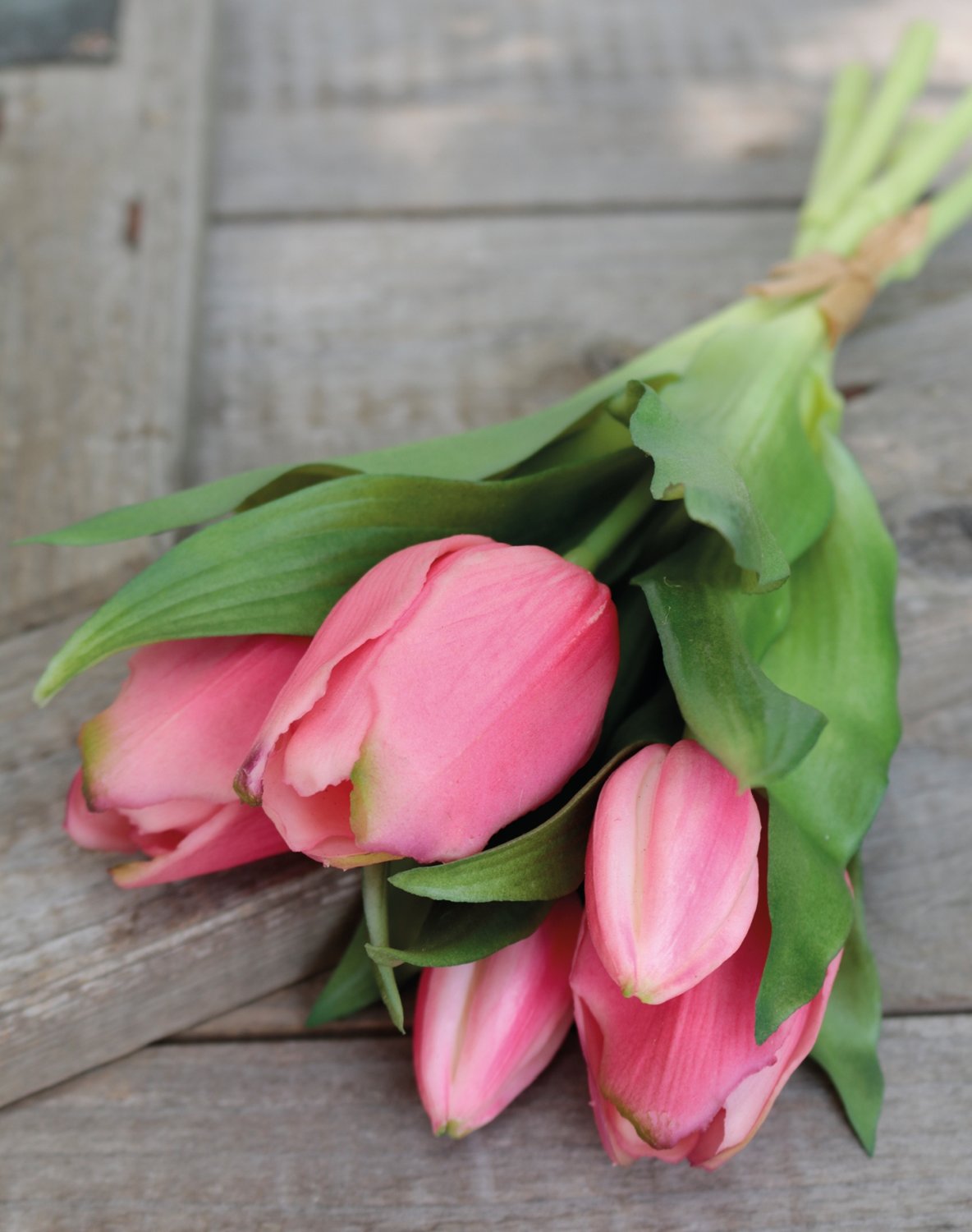 2941 515 a3 Букет искусственных тюльпанов, 5-кратный, 28 см, розовый H-andreas 