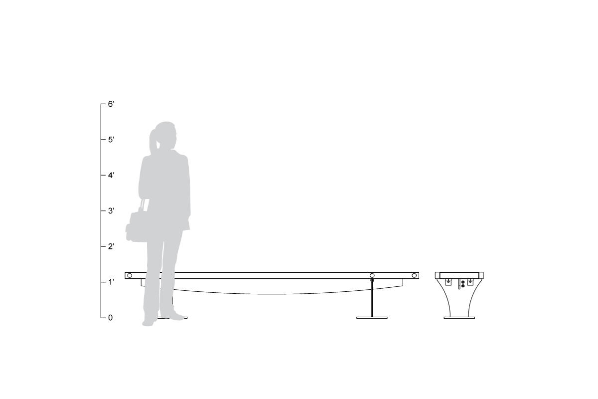 FSRT61 Скамья Pacifica  Forms-surfaces  - Вид №8