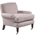 LU015B Кресло Stubbs с гладкой спинкой ijlbrown  - Вид №4