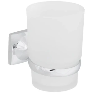 Стакан подвесной для зубных щёток Grampus «Ocean», одинарный, стекло, цвет хром