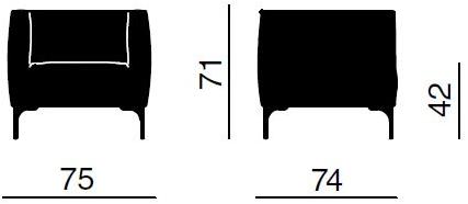 Quadrifoglio Мягкое кресло Arte sun-id-1391032 - Вид №2