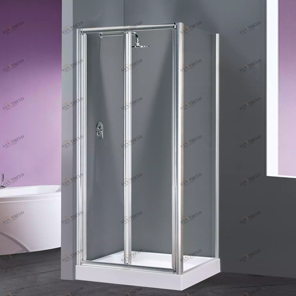 Душевой уголок 90x90 LUNES S+F Novellini LUNES с серебристым профилем LUNESS841BLUNESF841B