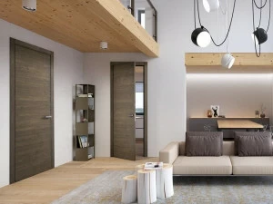 BARAUSSE Распашная дверь из серого дуба Nature