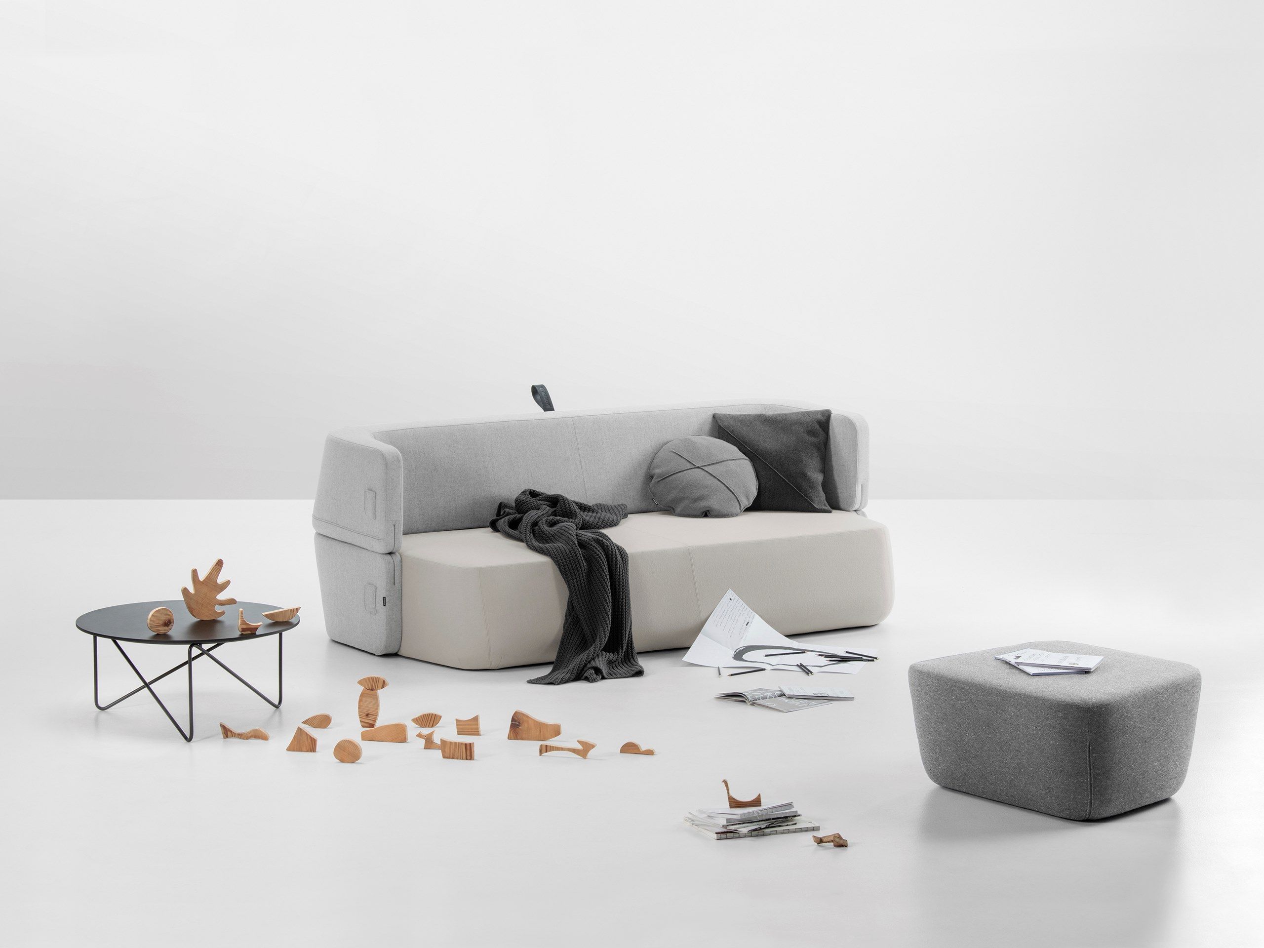 Диван-кровать из ткани prostoria Revolve ARCH-00097115 - Вид №2