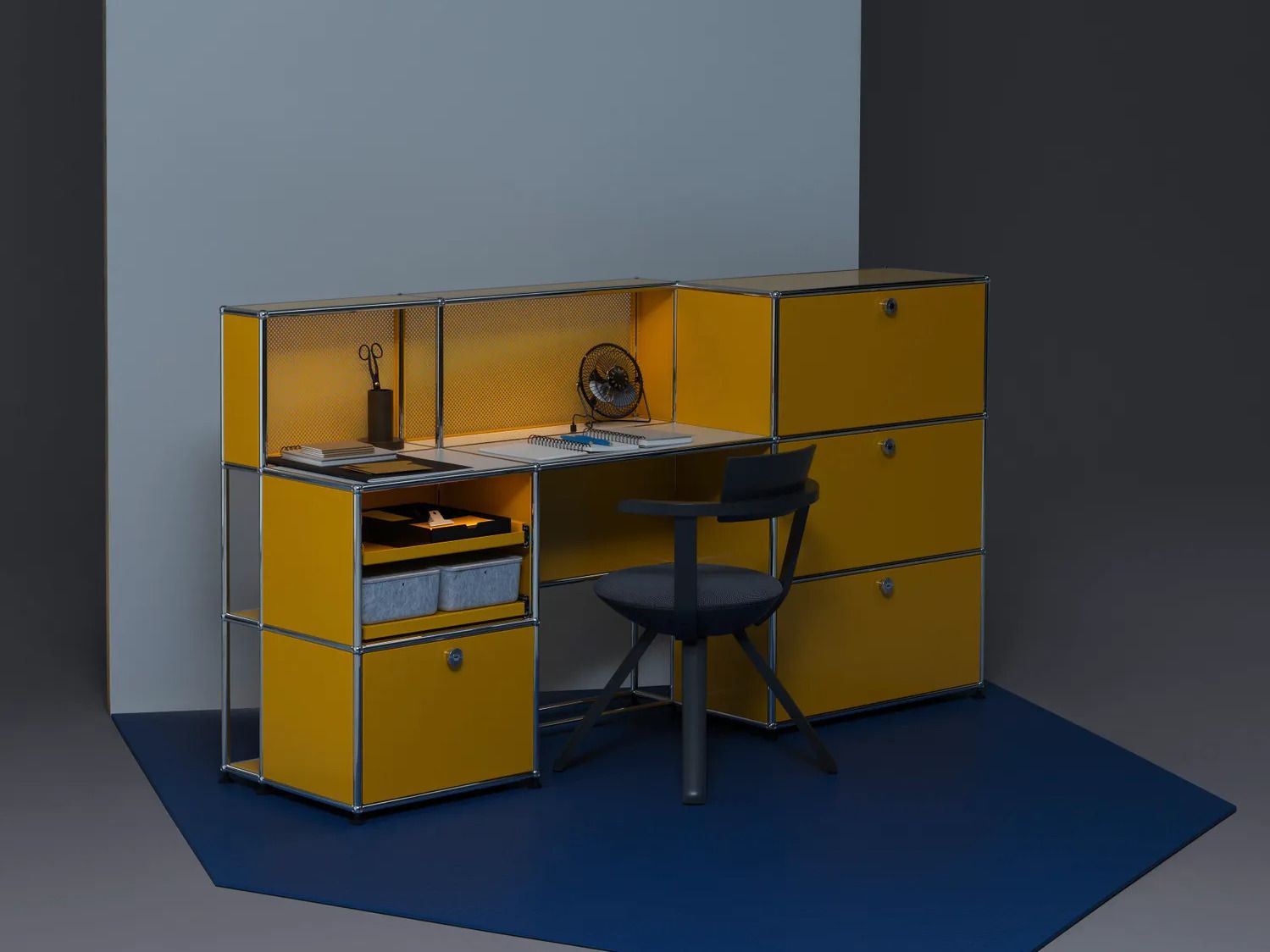 Секционный стол с ящиками USM USM Haller E ARCH-00095345 - Вид №1