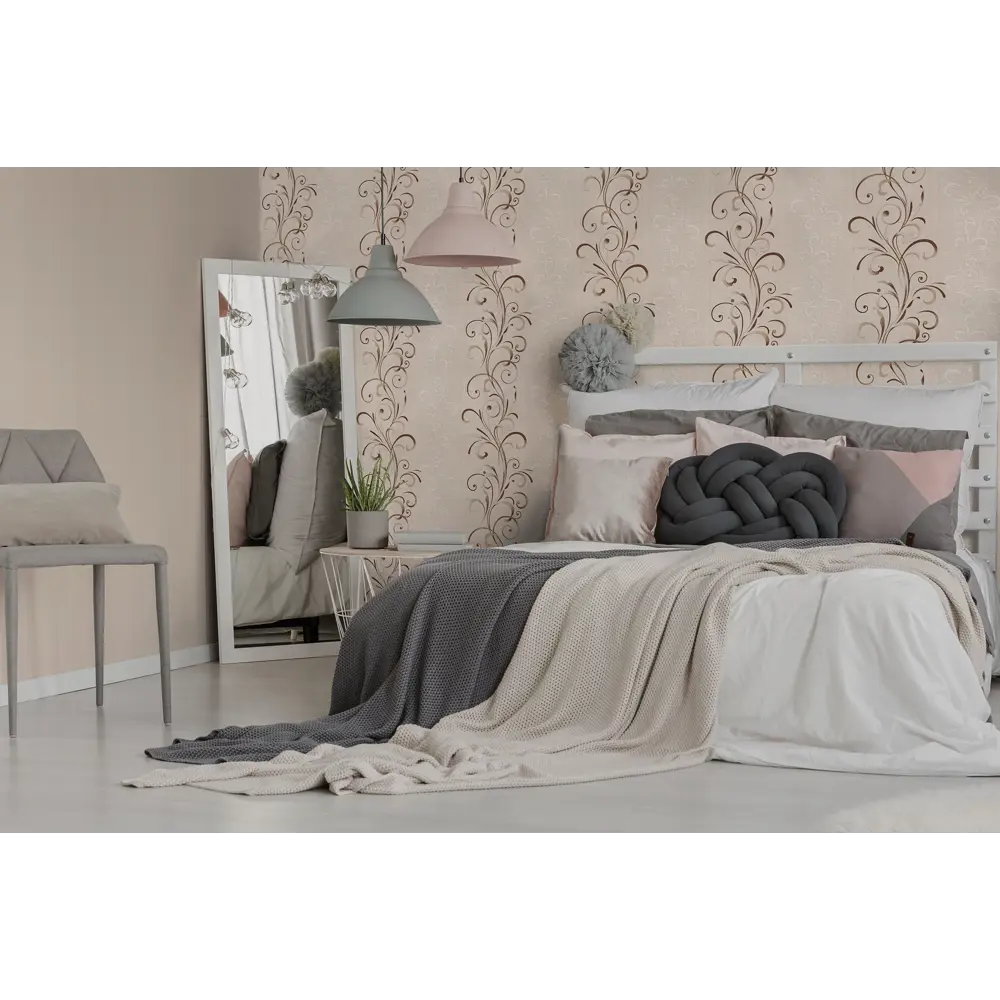 Обои флизелиновые Палитра Clermont бежевые 0.53 м PL51010-22 82091766 STLM-2129988 - Вид №3