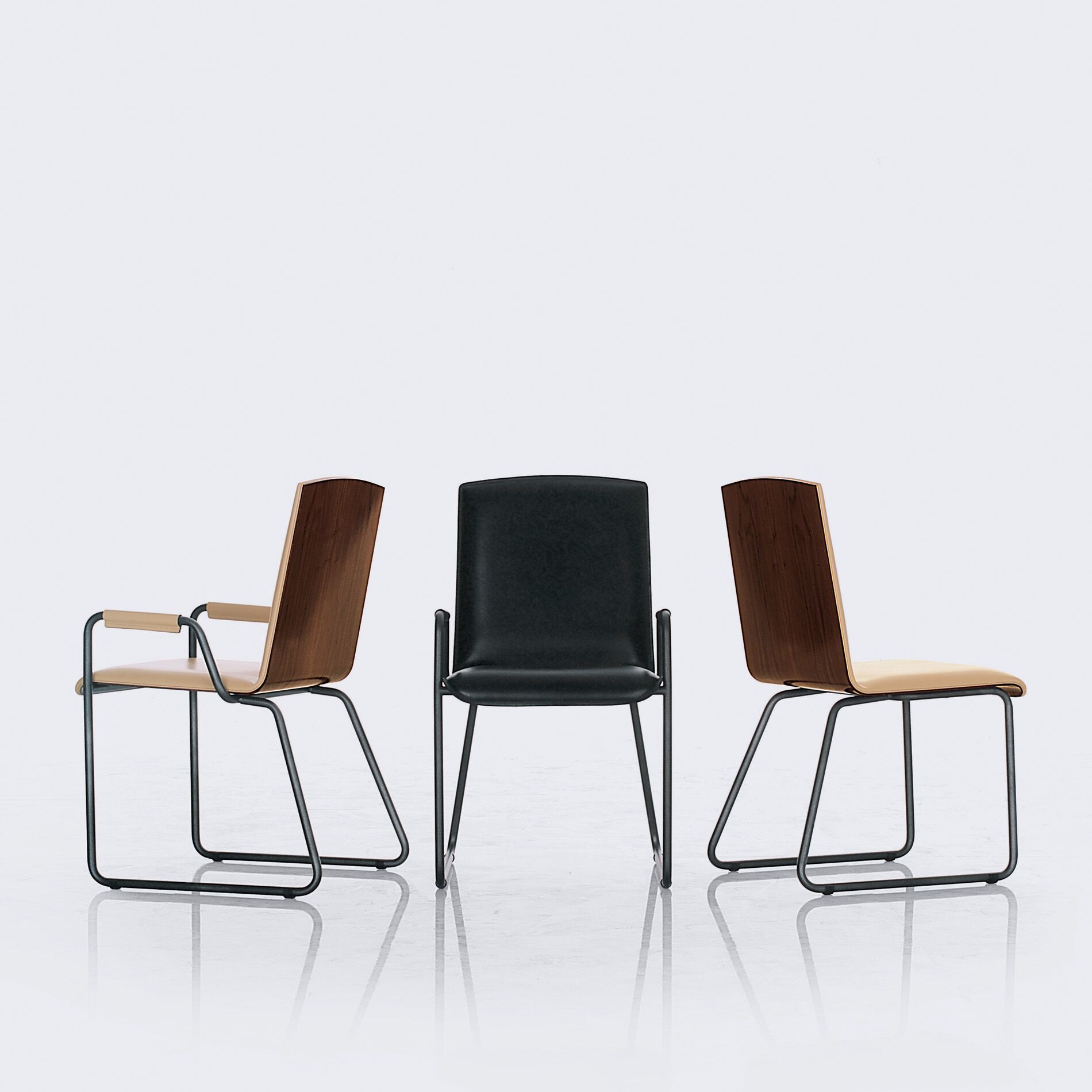 Кожаный стул для салазок i 4 Mariani ARCH-00144776 - Вид №3