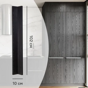 Фальшпанель Konsensa Канск черная матовая для кухонных шкафов 89423365