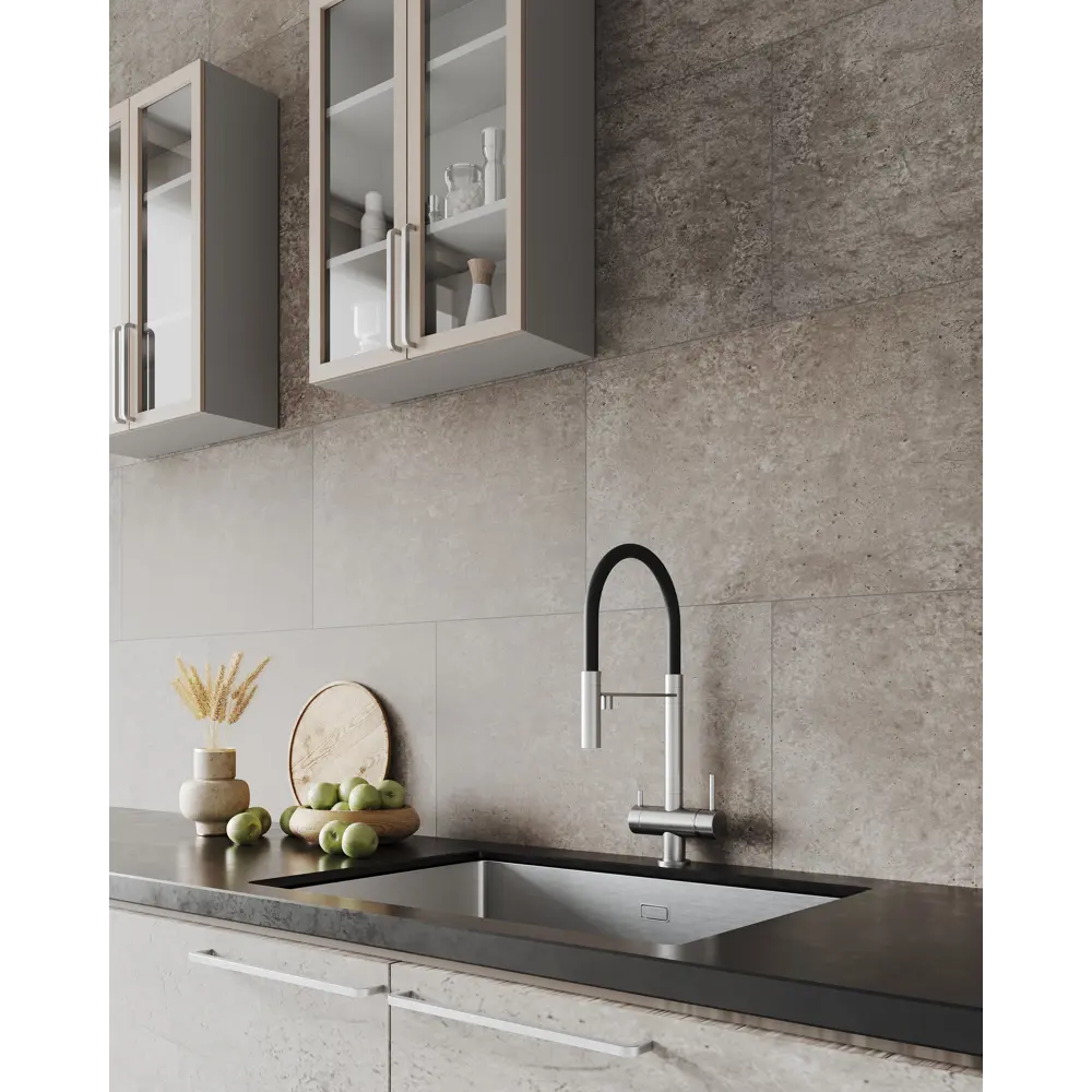 Декоративная панель ПВХ Kreaforta «Моррис» с текстурой камня, коричневая 89412574 STLM-1567202 - Вид №2