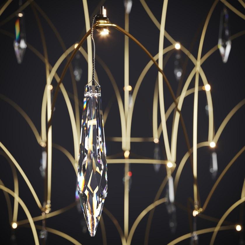 Quasar Подвесной светильник из никеля с кристаллами swarovski® sun-id-1416572 - Вид №6