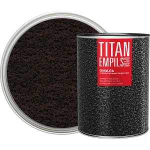 Грунт-эмаль 3 в 1 Ореол Titan молотковая цвет коричневый 0.8 кг 84439788 STLM-2043563
