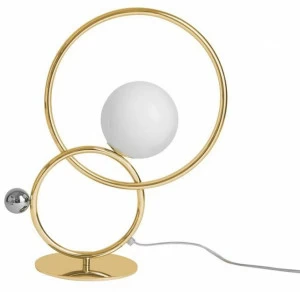 VeniceM Настольная светодиодная лампа из латуни с диммером Zoe