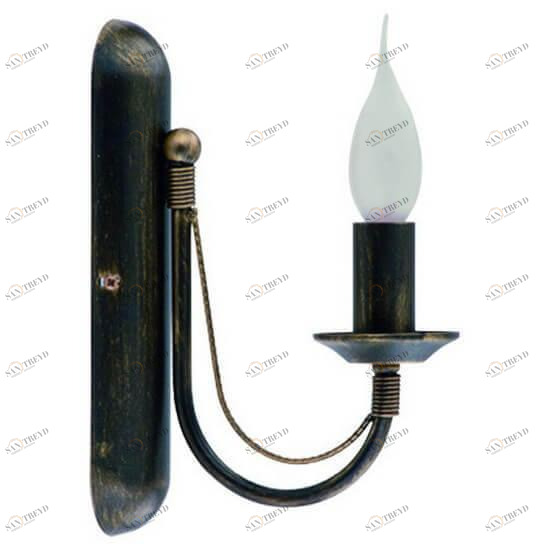 Бра настенное бронзовое Nowodvorski Ares 202 NOWODVORSKI СВЕЧА 00-3928311 Бронза 