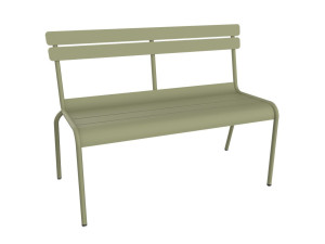 Алюминиевая штабелируемая садовая скамейка со спинкой