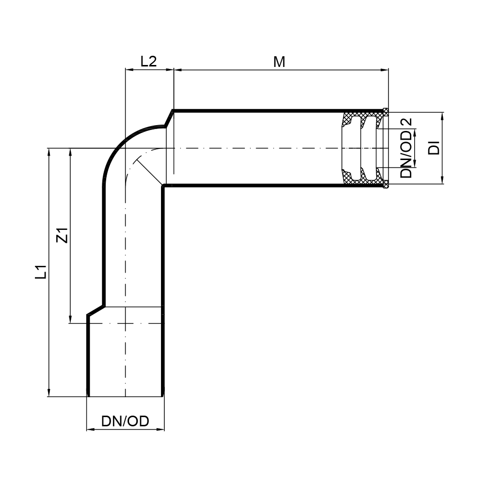 02250 Отводы Tece  - Вид №1