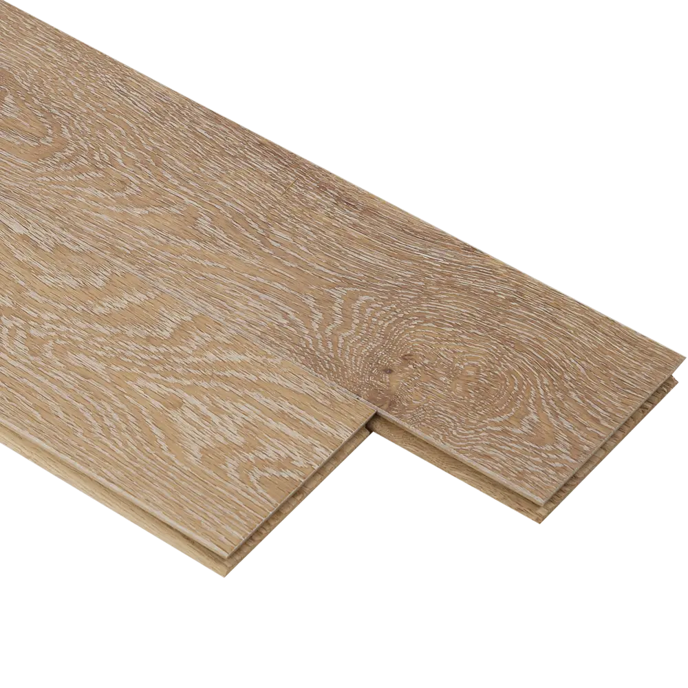 Массивная доска «Дуб Ваниль AW» лак 1.296 м2 Amber Wood STLM-2204248 - Вид №2