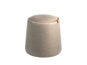 Ткань круглый контейнер пуф