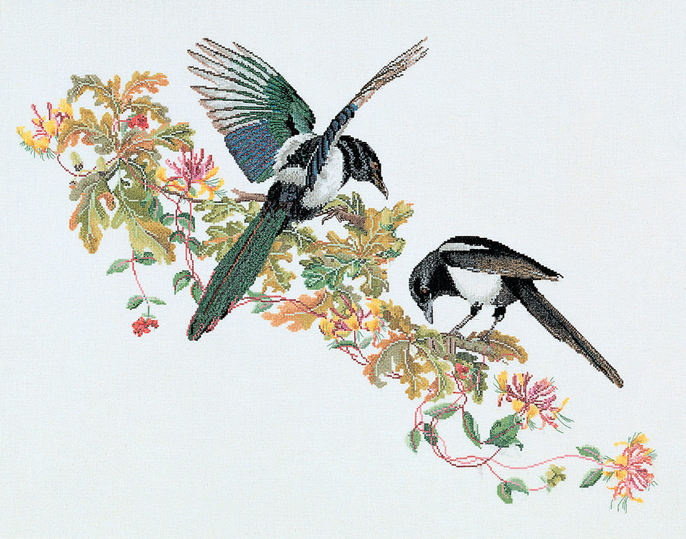 1075А Набор для вышивания Сороки 60 х 70 см Thea Gouverneur 