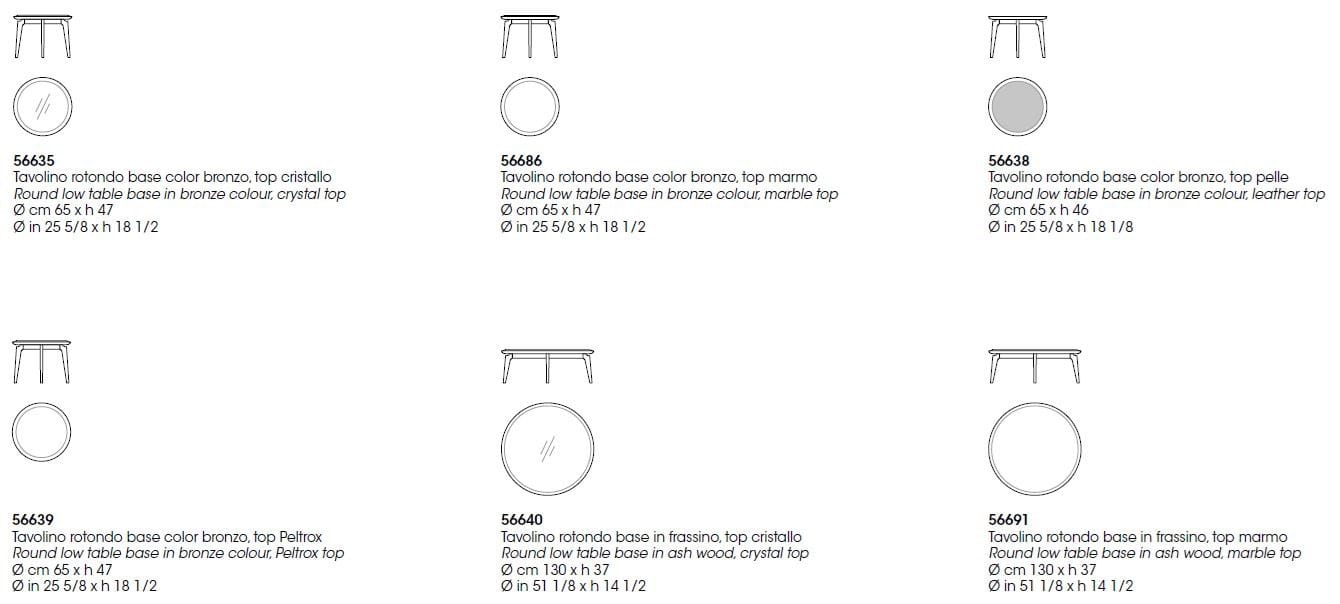 Круглый мраморный журнальный столик Giorgetti BLEND ARCH-00150340 - Вид №5