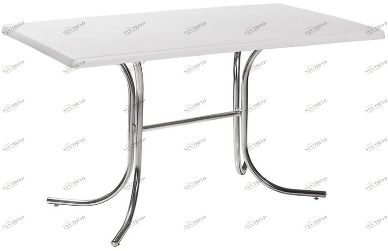 2564 Стол Rozana 120*80 Белый R-HOME 460405+1705061pure_white