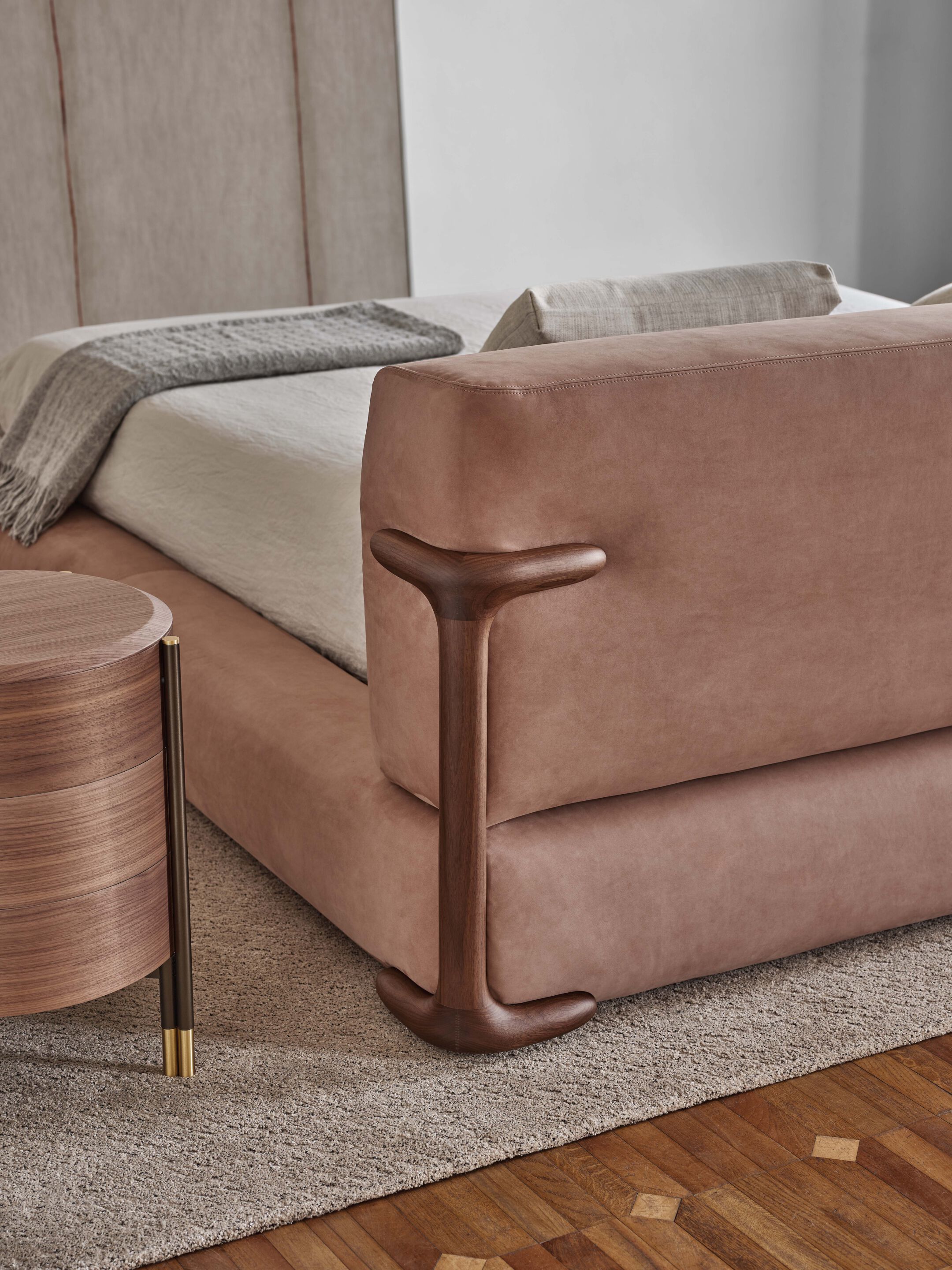 Двуспальная мягкая кровать из ткани Porada Twenty-Four ARCH-00126907 - Вид №2