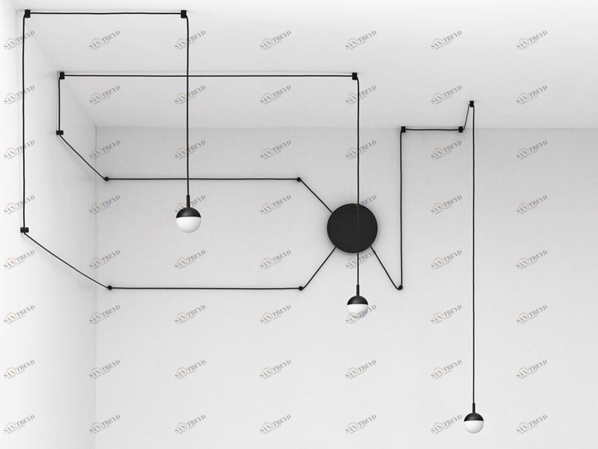 ONOK Lighting Светодиодный подвесной светильник на кабелях Balo sun-id-1425148
