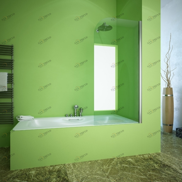 80X150GV601A Душевое ограждения на борт вынны GUTEWETTER Германия LUX