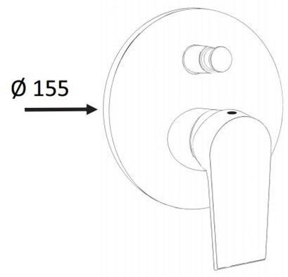Rubinetterie Mariani Смеситель для душа с переключателем Artic 173-at - Вид №2